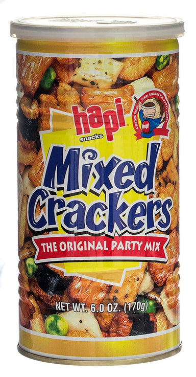 Hapi Mixed Crackers, The Original Party Mix, 6 Ounce Hapi