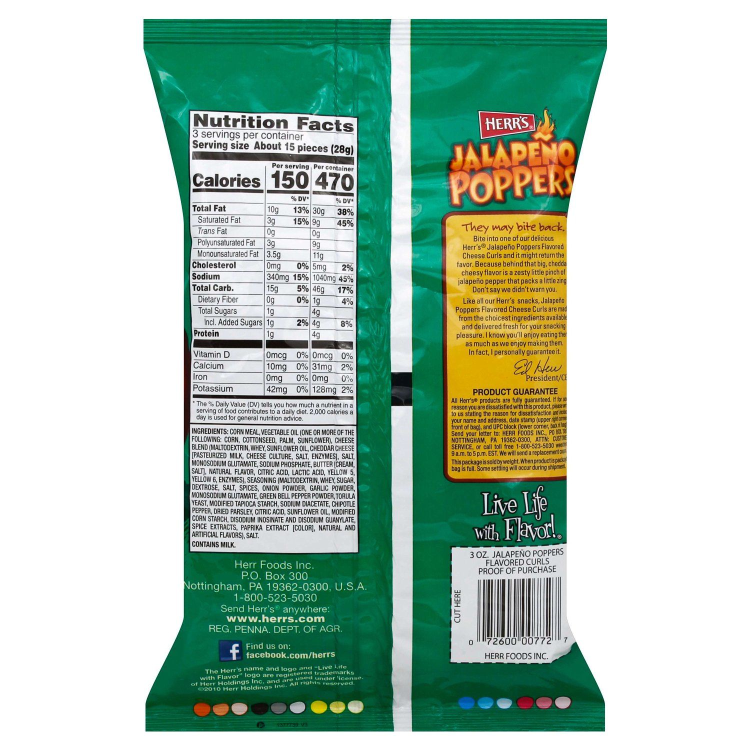 Herr's Flavored Cheese Curls Herr's