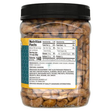 Hoody's Organic Honey Roasted Cashews Hoody's