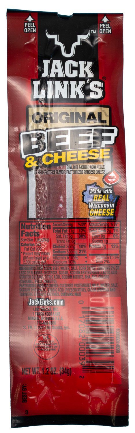 Jack Link's Original Beef & Cheese, 1.2 Ounce Jack Link's