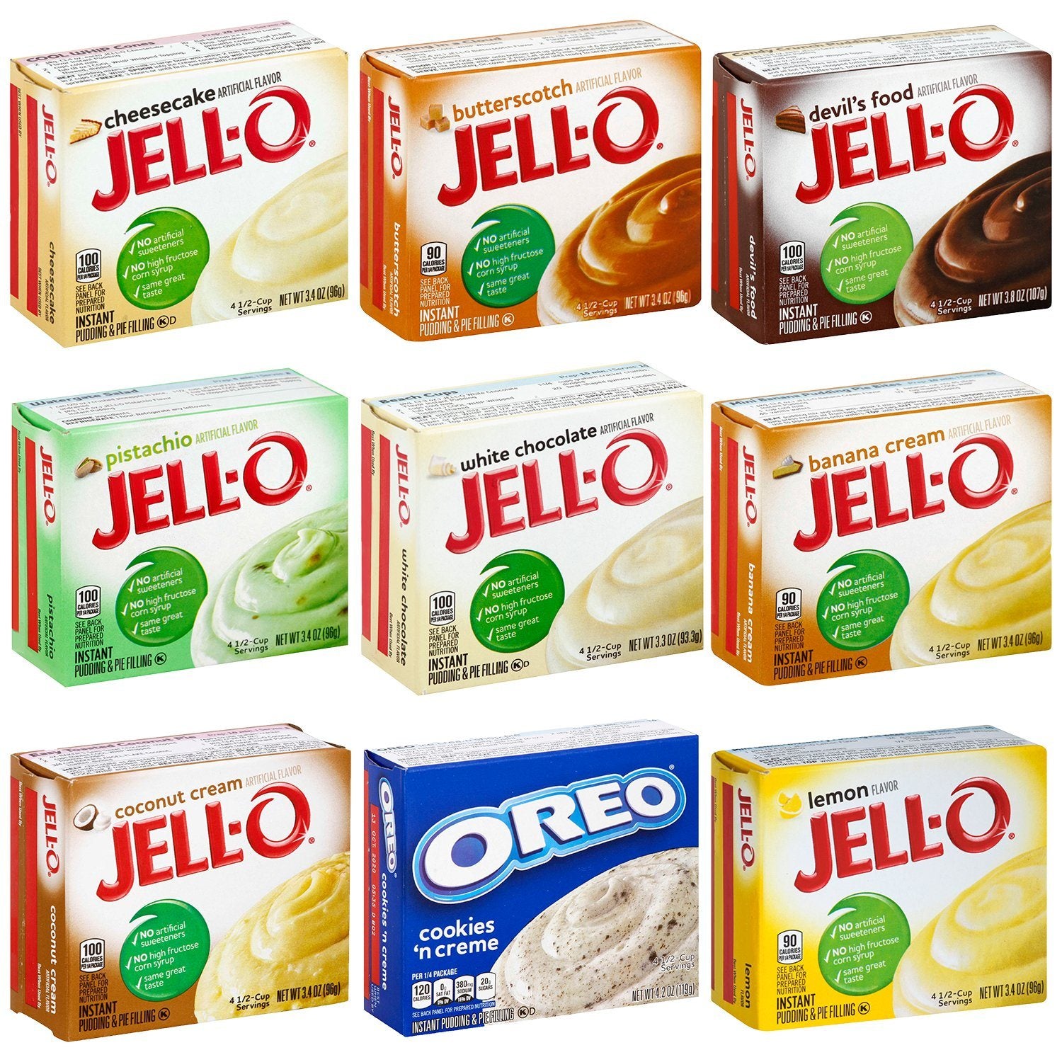 Jell-O Instant Pudding & Pie Filling Mixes Jell-O