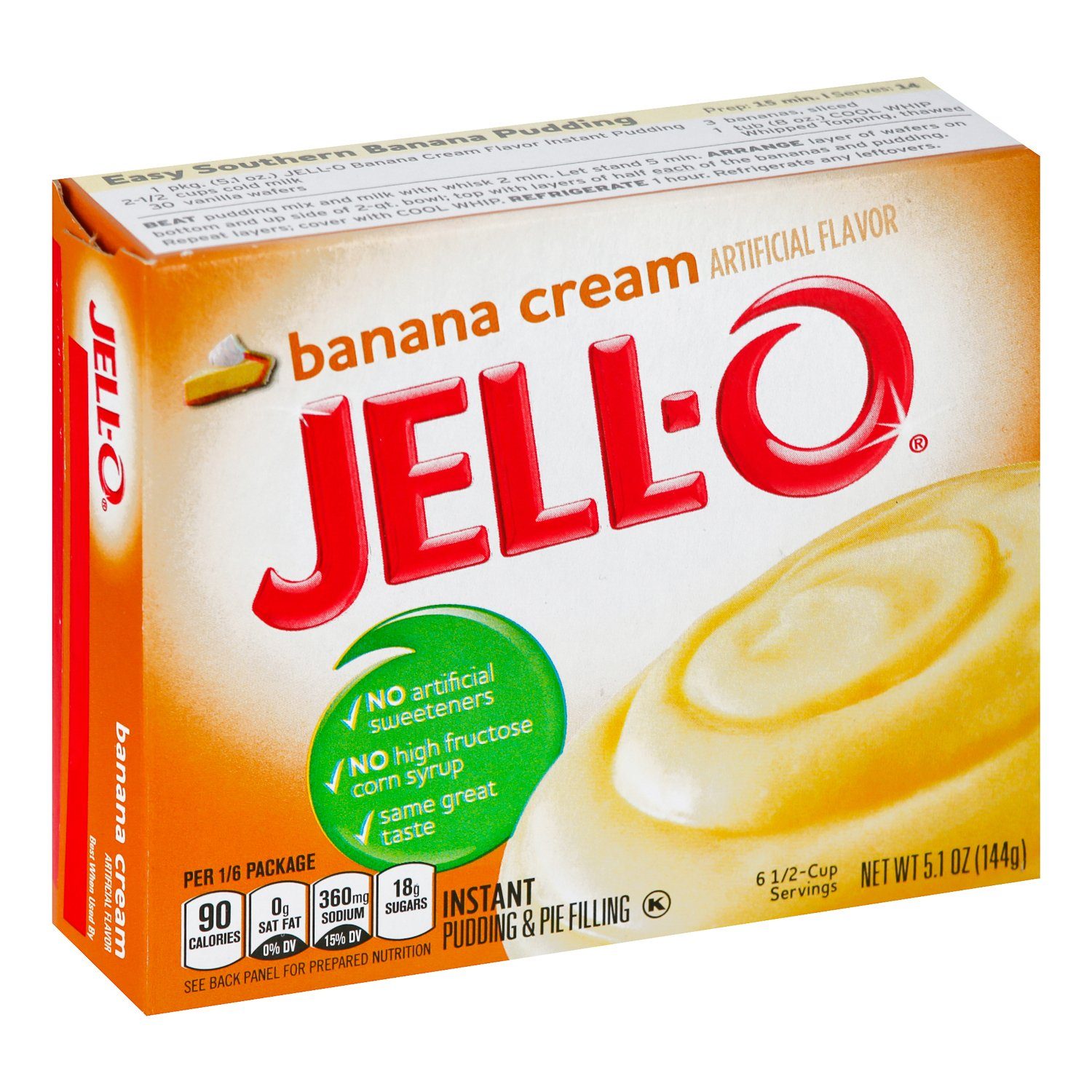 Jell-O Instant Pudding & Pie Filling Mixes Jell-O Banana Cream 5.1 Ounce