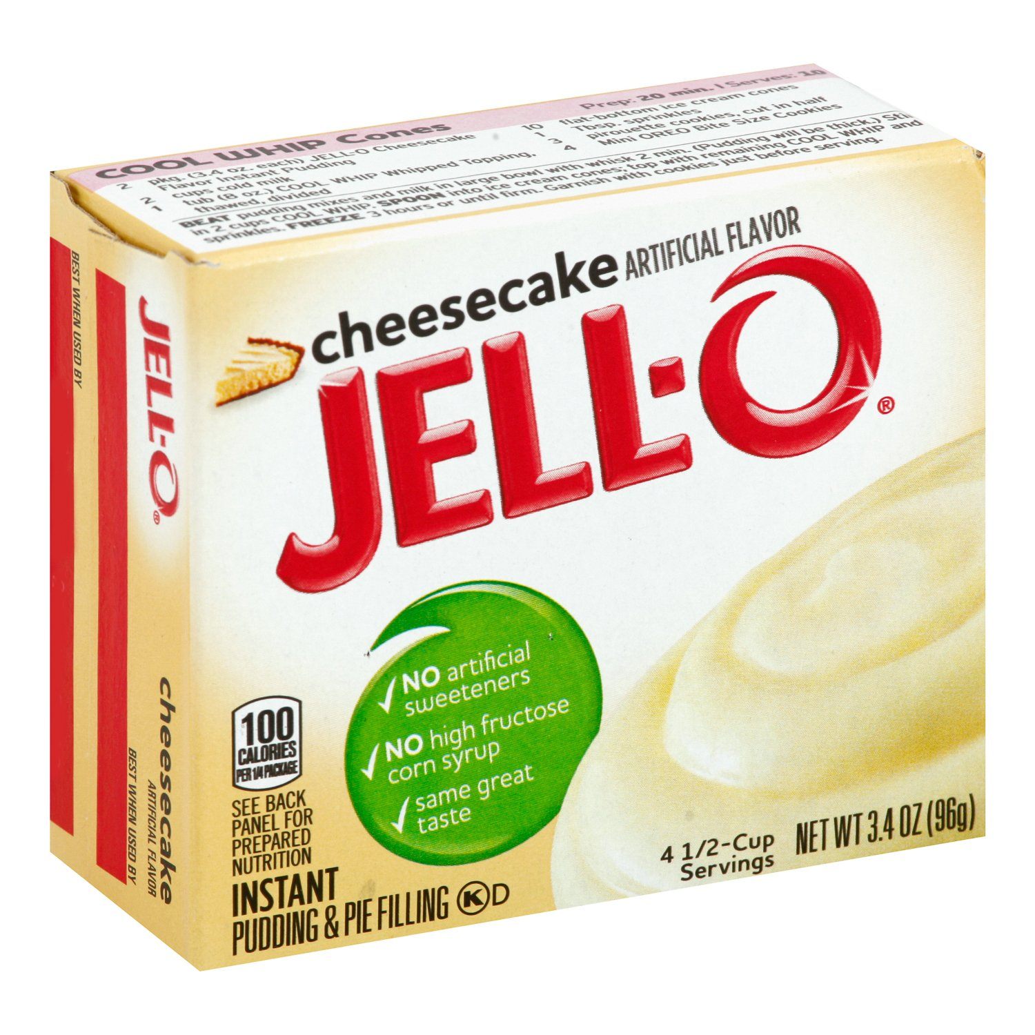 Jell-O Instant Pudding & Pie Filling Mixes Jell-O Cheesecake 3.4 Ounce