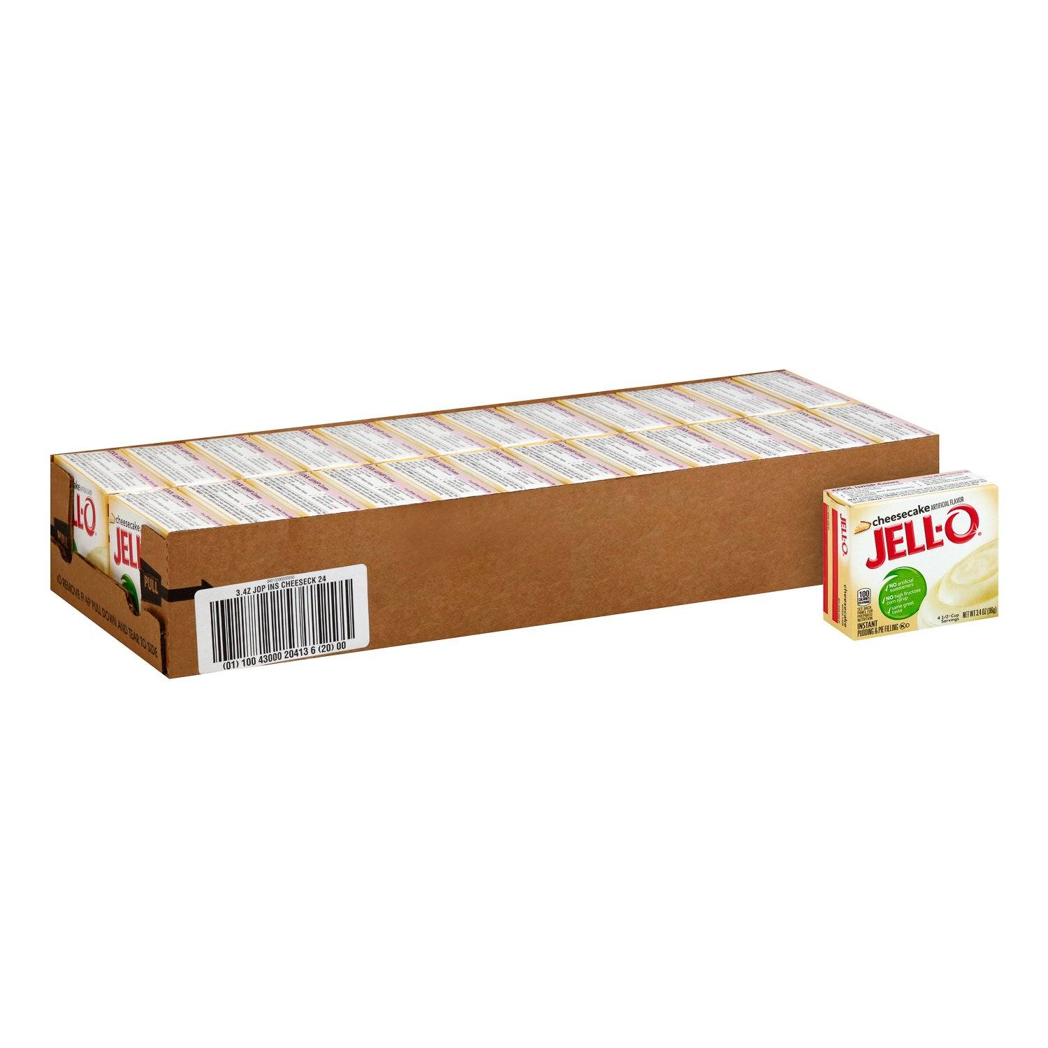 Jell-O Instant Pudding & Pie Filling Mixes Jell-O Cheesecake 3.4 Oz-24 Count