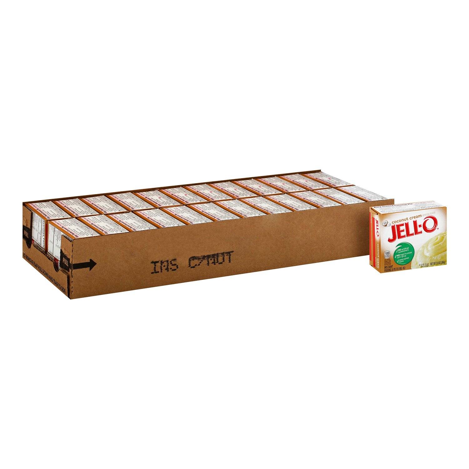 Jell-O Instant Pudding & Pie Filling Mixes Jell-O Coconut Cream 3.4 Oz-24 Count