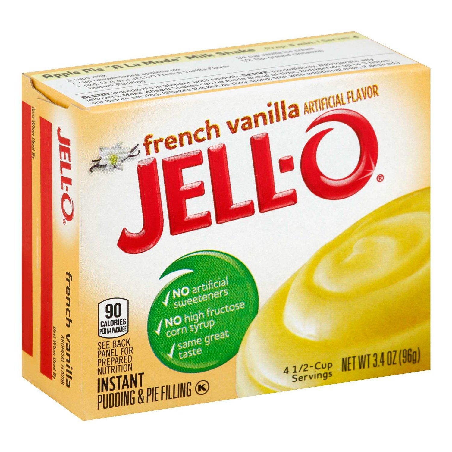 Jell-O Instant Pudding & Pie Filling Mixes Jell-O French Vanilla 3.4 Ounce