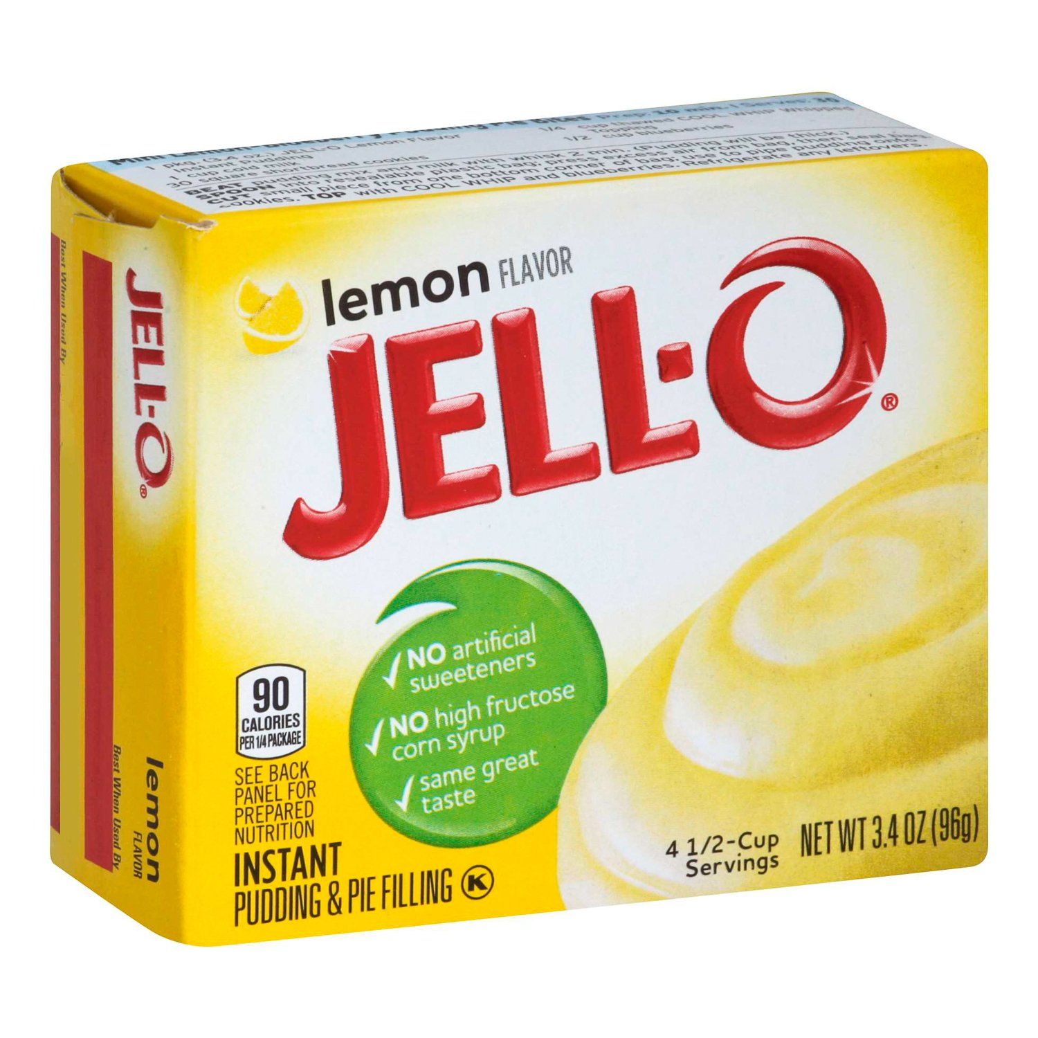Jell-O Instant Pudding & Pie Filling Mixes Jell-O Lemon 3.4 Ounce