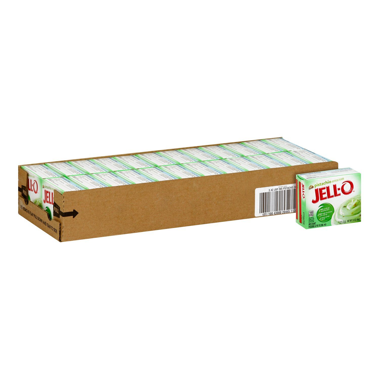 Jell-O Instant Pudding & Pie Filling Mixes Jell-O Pistachio 3.4 Oz-24 Count