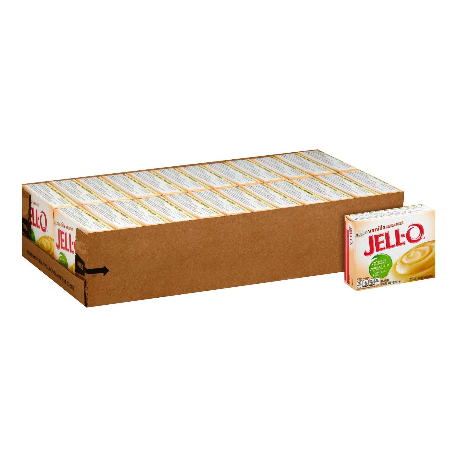 Jell-O Instant Pudding & Pie Filling Mixes Jell-O Vanilla 3.4 Oz-24 Count