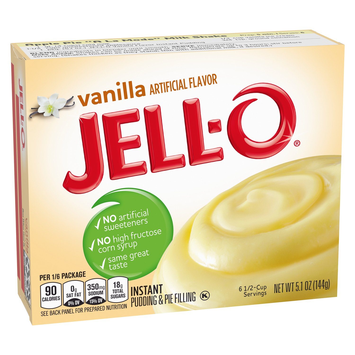 Jell-O Instant Pudding & Pie Filling Mixes Jell-O Vanilla 5.1 Ounce