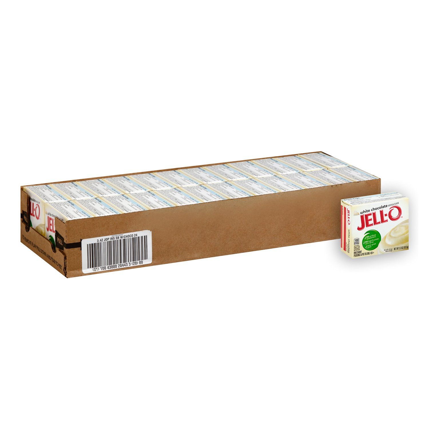 Jell-O Instant Pudding & Pie Filling Mixes Jell-O White Chocolate 3.3 Oz-24 Count