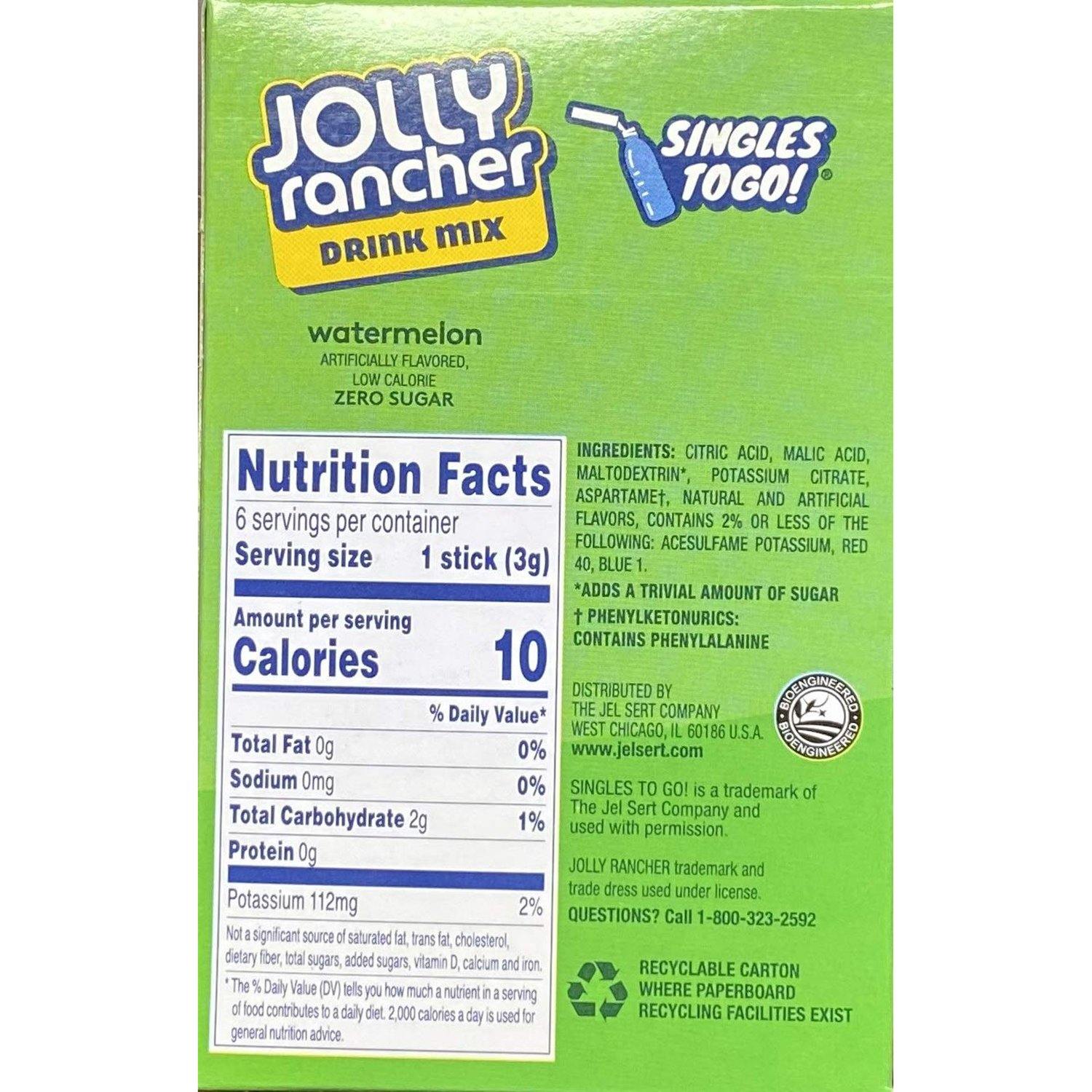 Jolly Rancher Singles to Go Drink Mix Jolly Rancher
