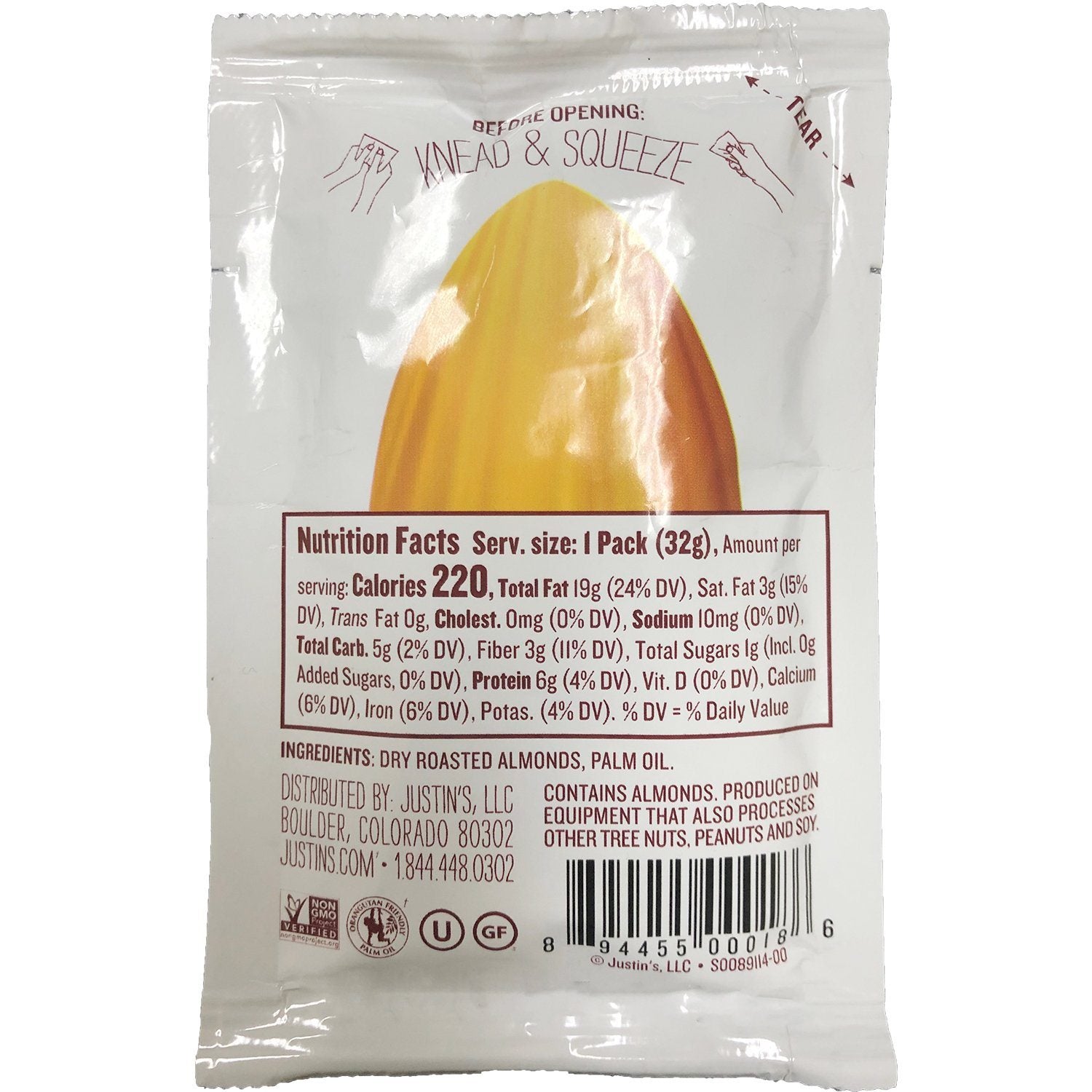 Justin's Nut Butter Squeeze Packs Justin's