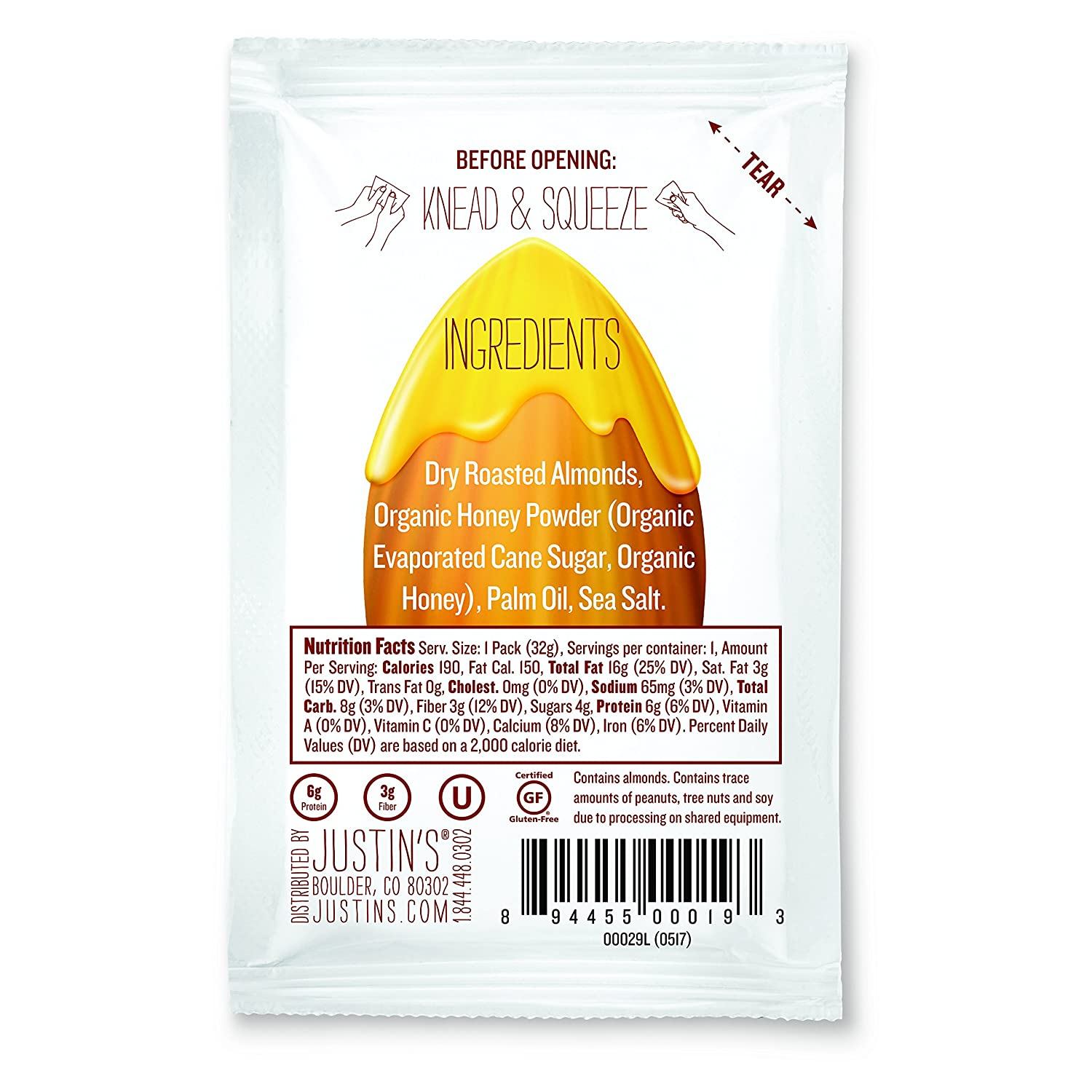 Justin's Nut Butter Squeeze Packs Justin's