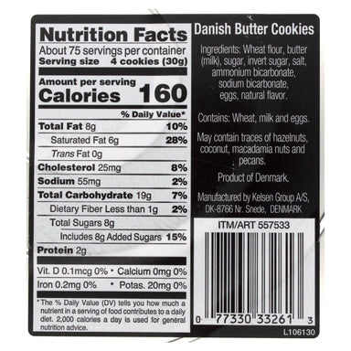 Kelsen Danish Butter Cookies Kelsen