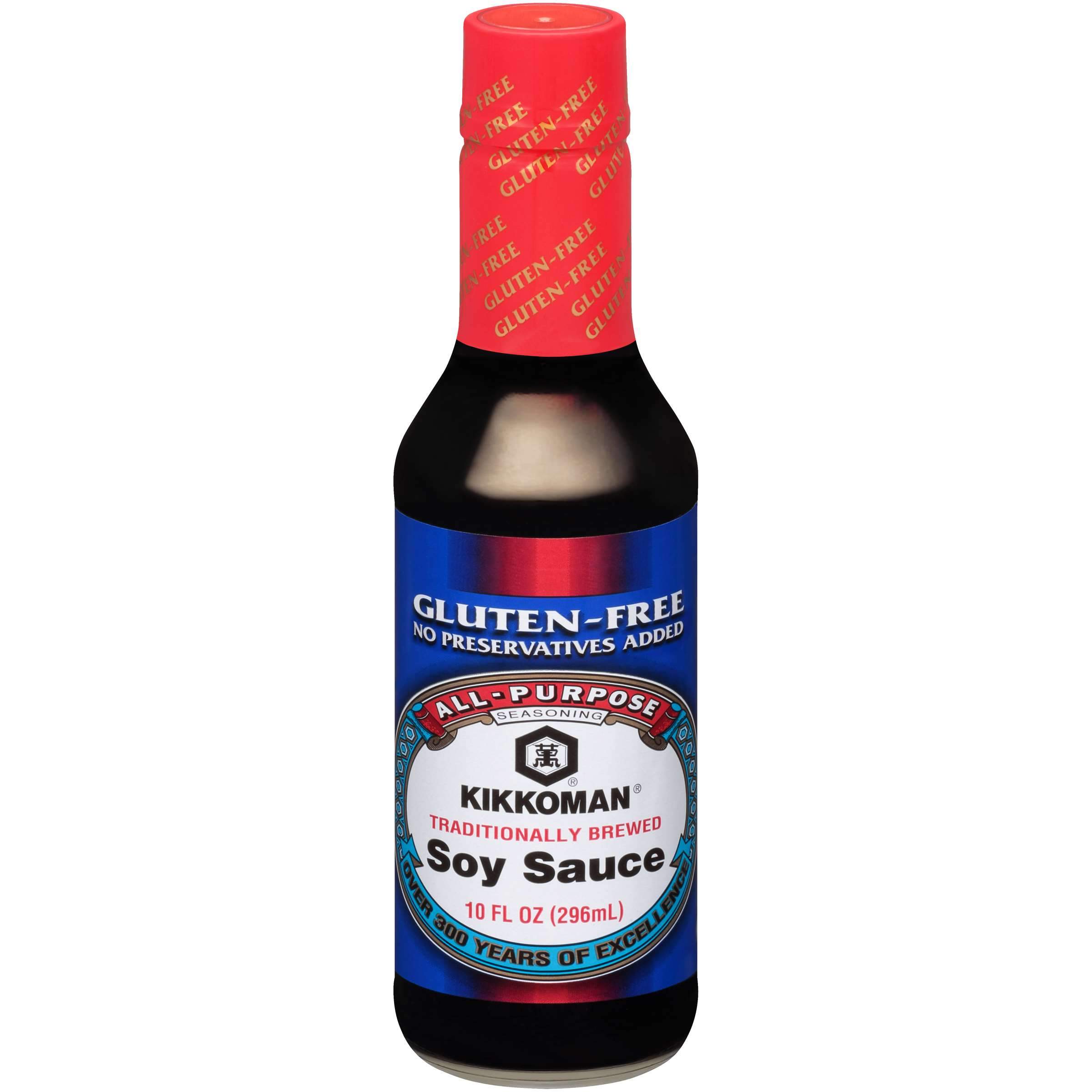 Kikkoman Naturally Brewed Soy Sauce Kikkoman Gluten Free 10 Fluid Ounce