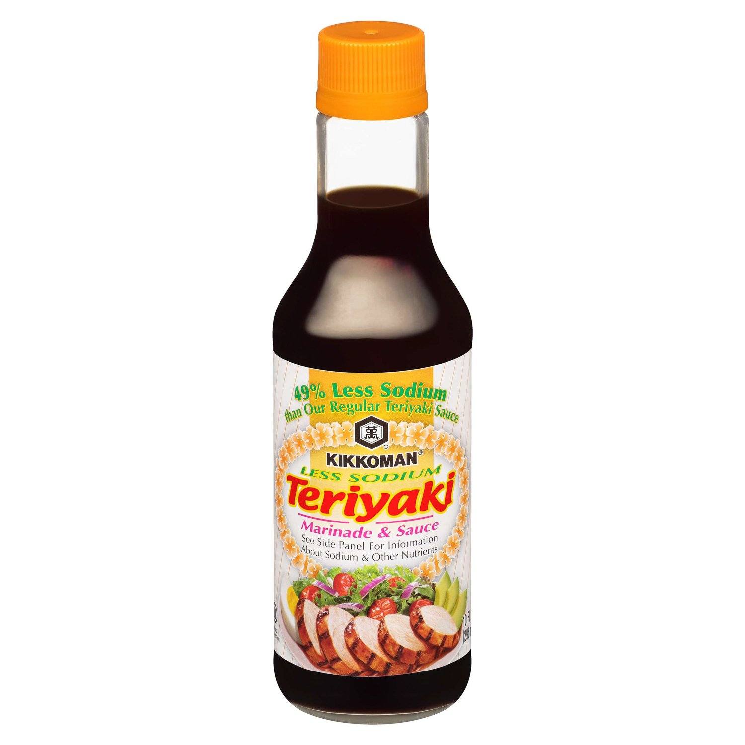 Kikkoman Teriyaki Sauces & Glazes Kikkoman Less Sodium 10 Fluid Ounce