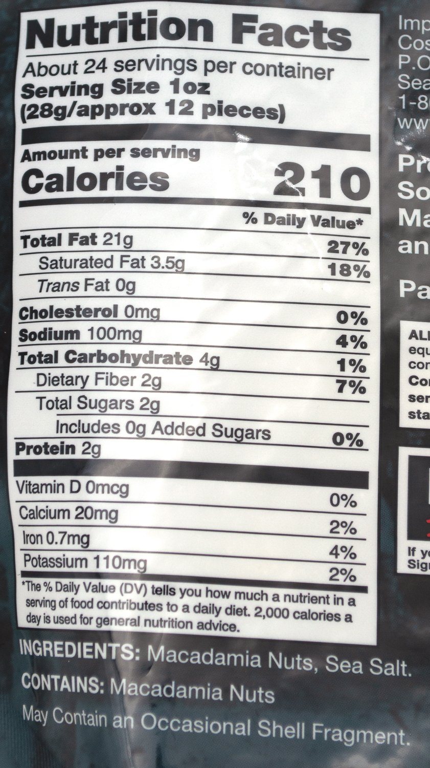 Kirkland Signature Dry Roasted Macadamia Nuts, 24 Ounce Kirkland Signature