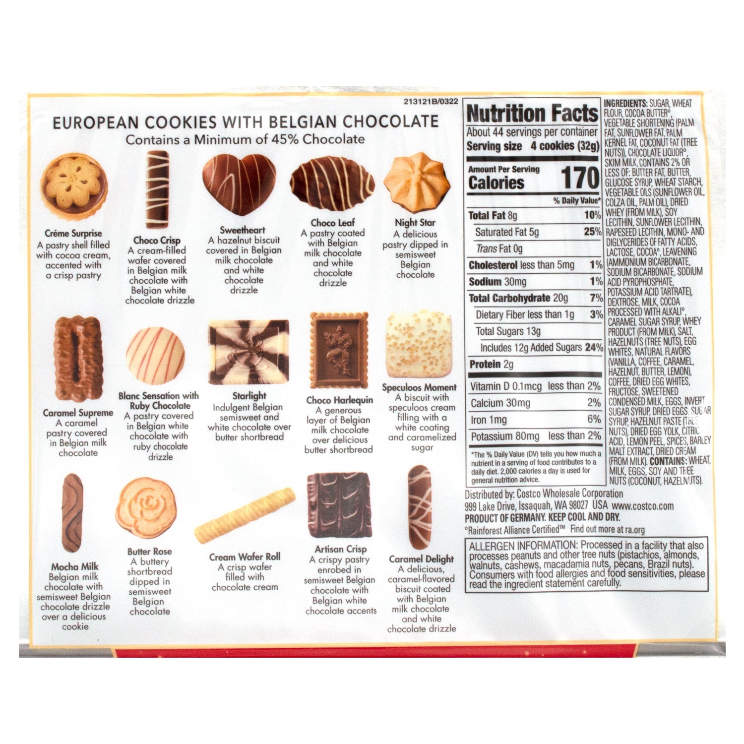 Kirkland Signature European Cookies Meltable Kirkland Signature