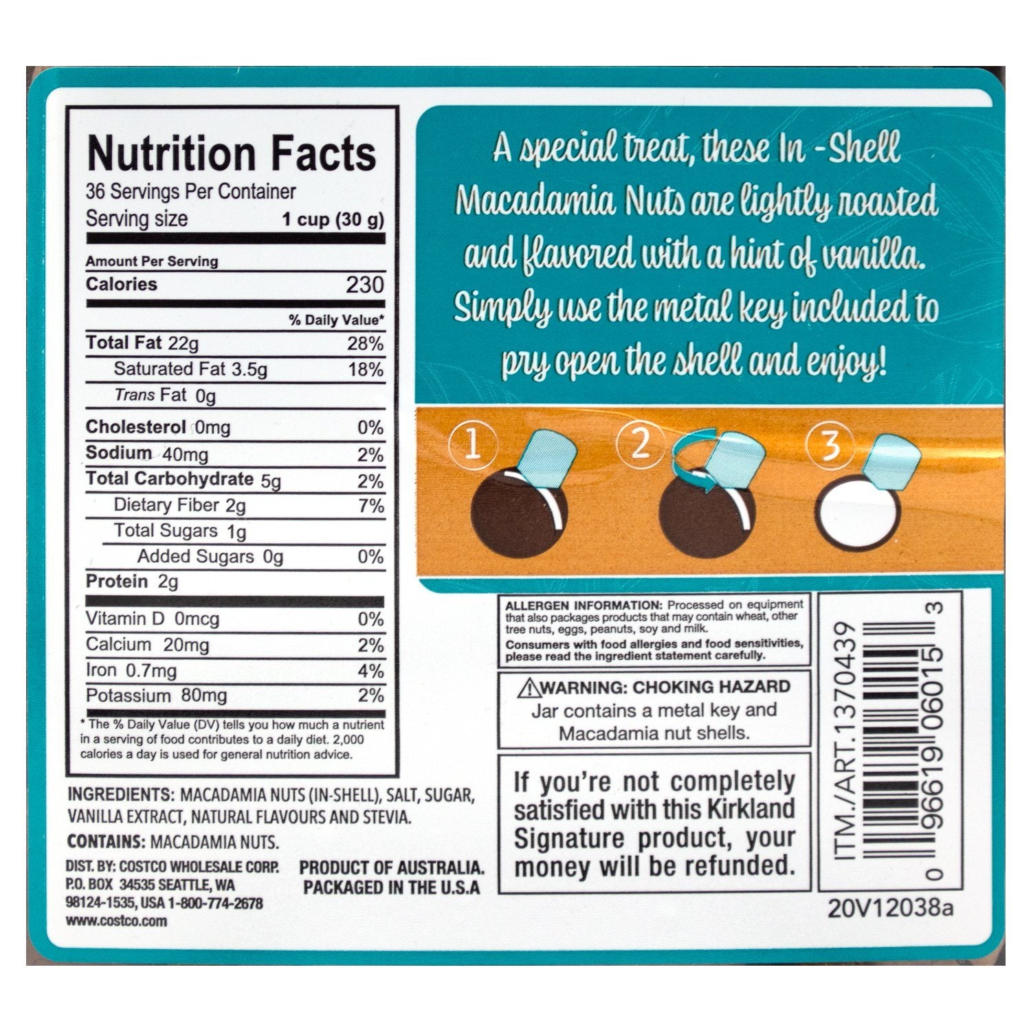 Kirkland Signature Macadamia Nuts Kirkland Signature