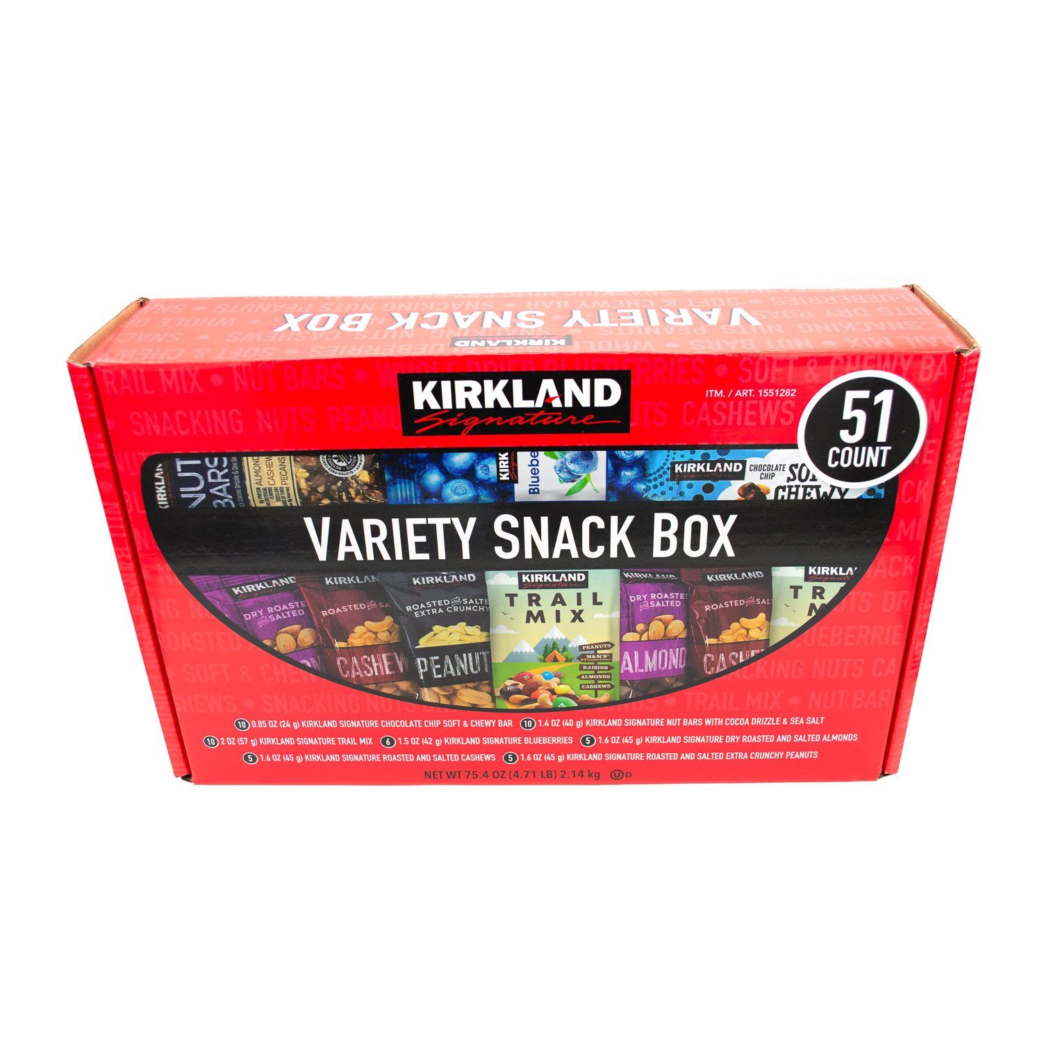 Kirkland Signature Variety Snack Box, 51 Count Kirkland Signature