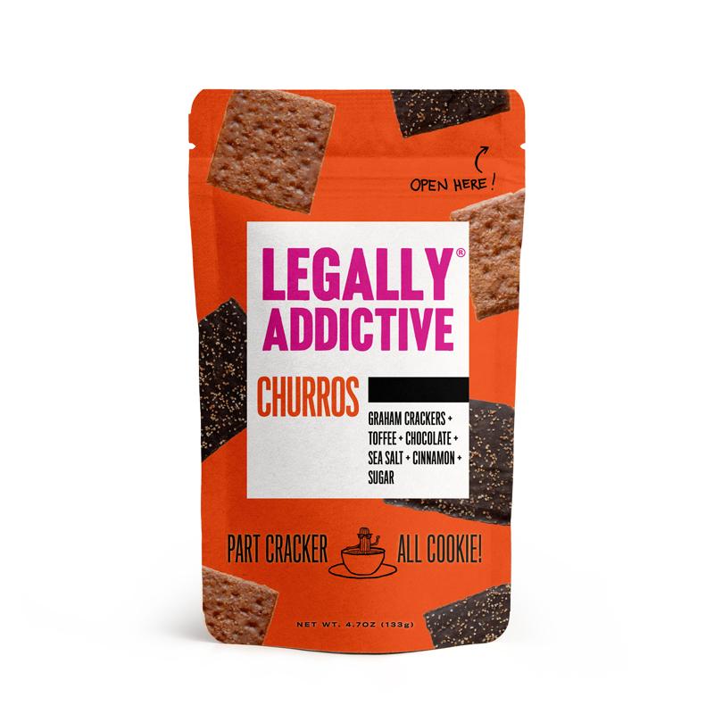 Legally Addictive Cracker Cookies Meltable Legally Addictive Foods Churros 4.7 Ounce