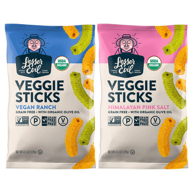 LesserEvil Organic Veggie Sticks LesserEvil