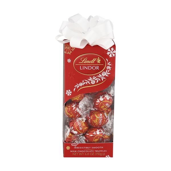 Lindt LINDOR Truffles Meltable Lindt Milk 6.8 Ounce Gift Box