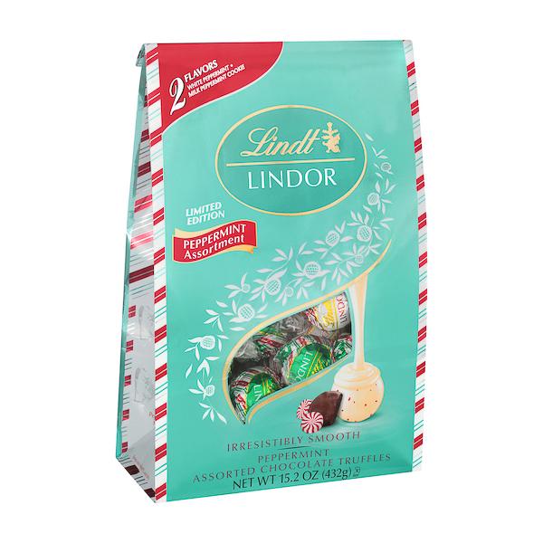 Lindt LINDOR Truffles Meltable Lindt Peppermint Assortment 15.2 Ounce
