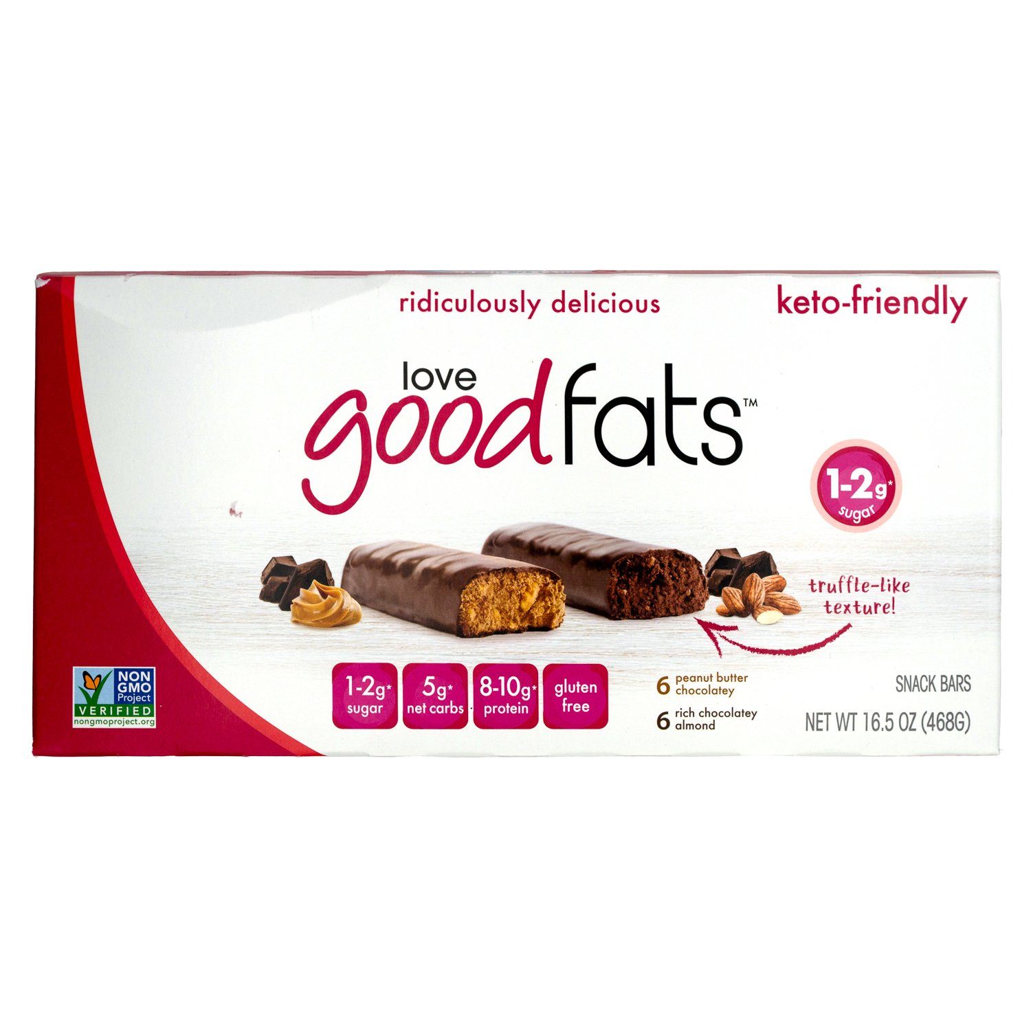 Love Good Fats Bars Meltable Love Good Fats Variety 1.38 Oz-12 Count