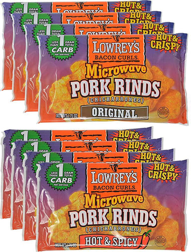 Lowrey's Bacon Curls Microwave Pork Rinds (Chicharrones) Lowrey's