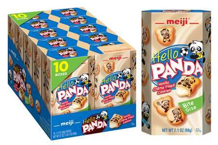 Meiji Hello Panda Cookie Meiji Vanilla 2.1 Oz-10 Count