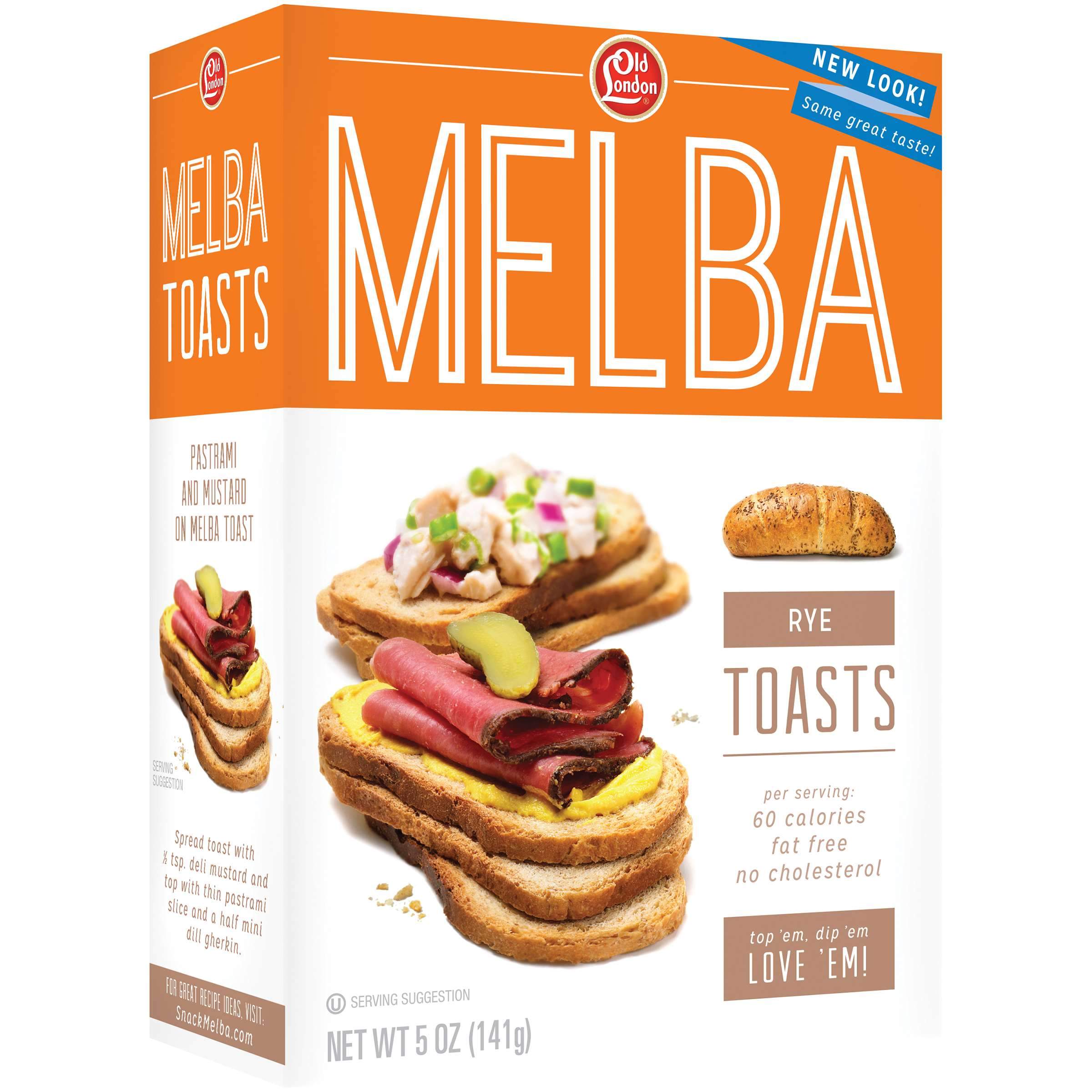 Old London Melba Toast Old London Foods Rye 5 Ounce