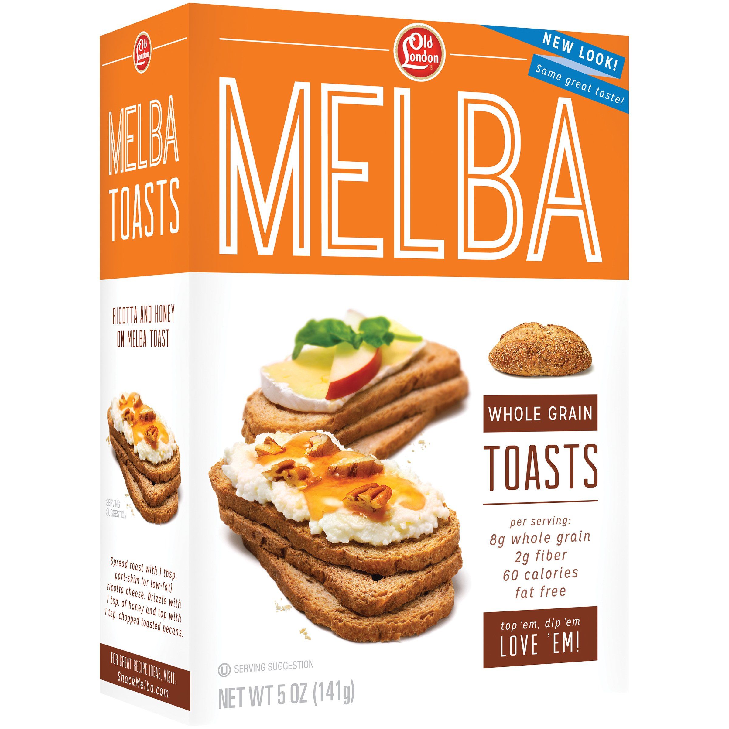 Old London Melba Toast Old London Foods Whole Grain 5 Ounce