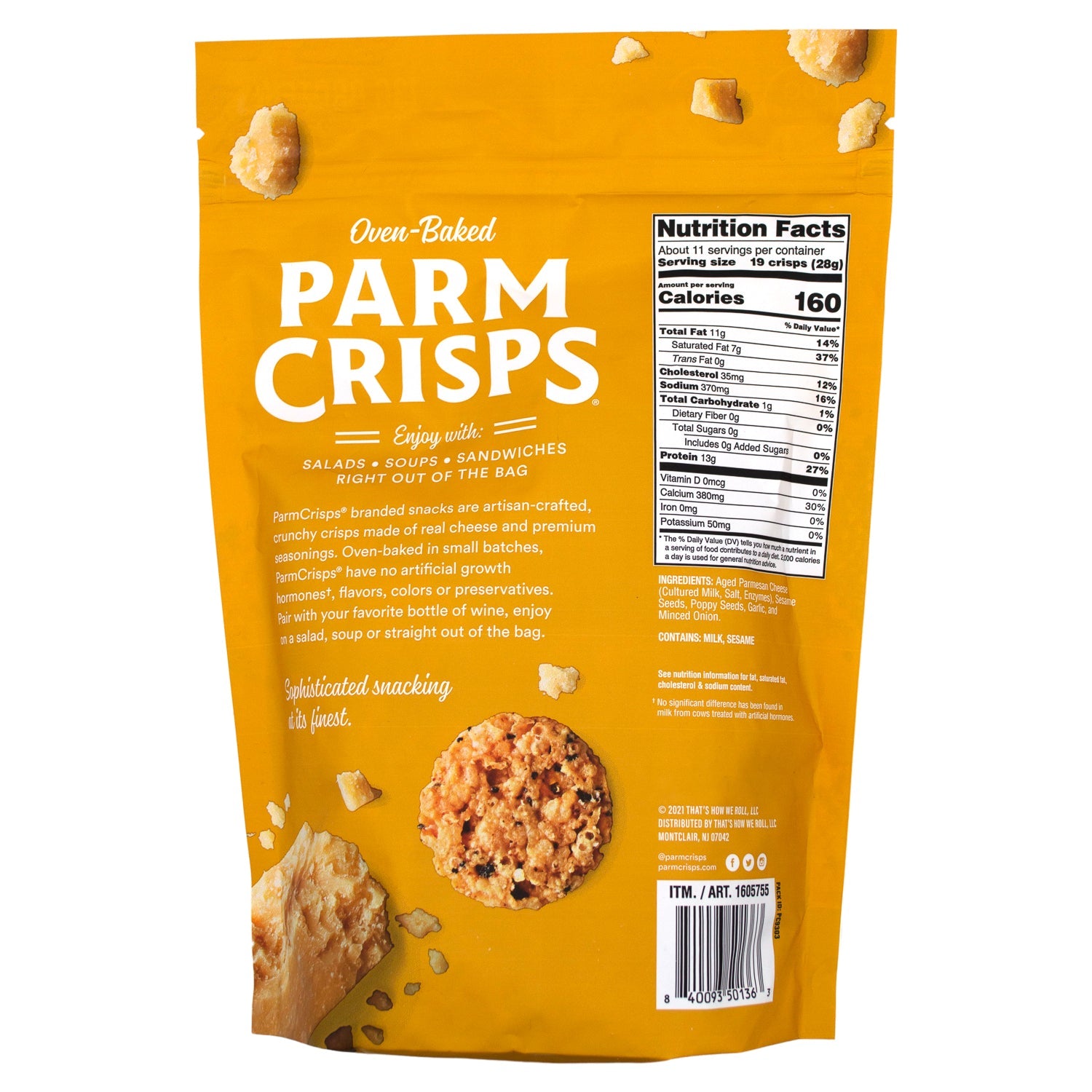 ParmCrisps Oven-Baked Cheese Snacks ParmCrisps