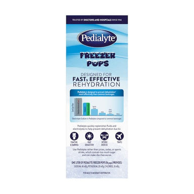 Pedialyte Assorted Freezer Pops Electrolyte Solution Pedialyte