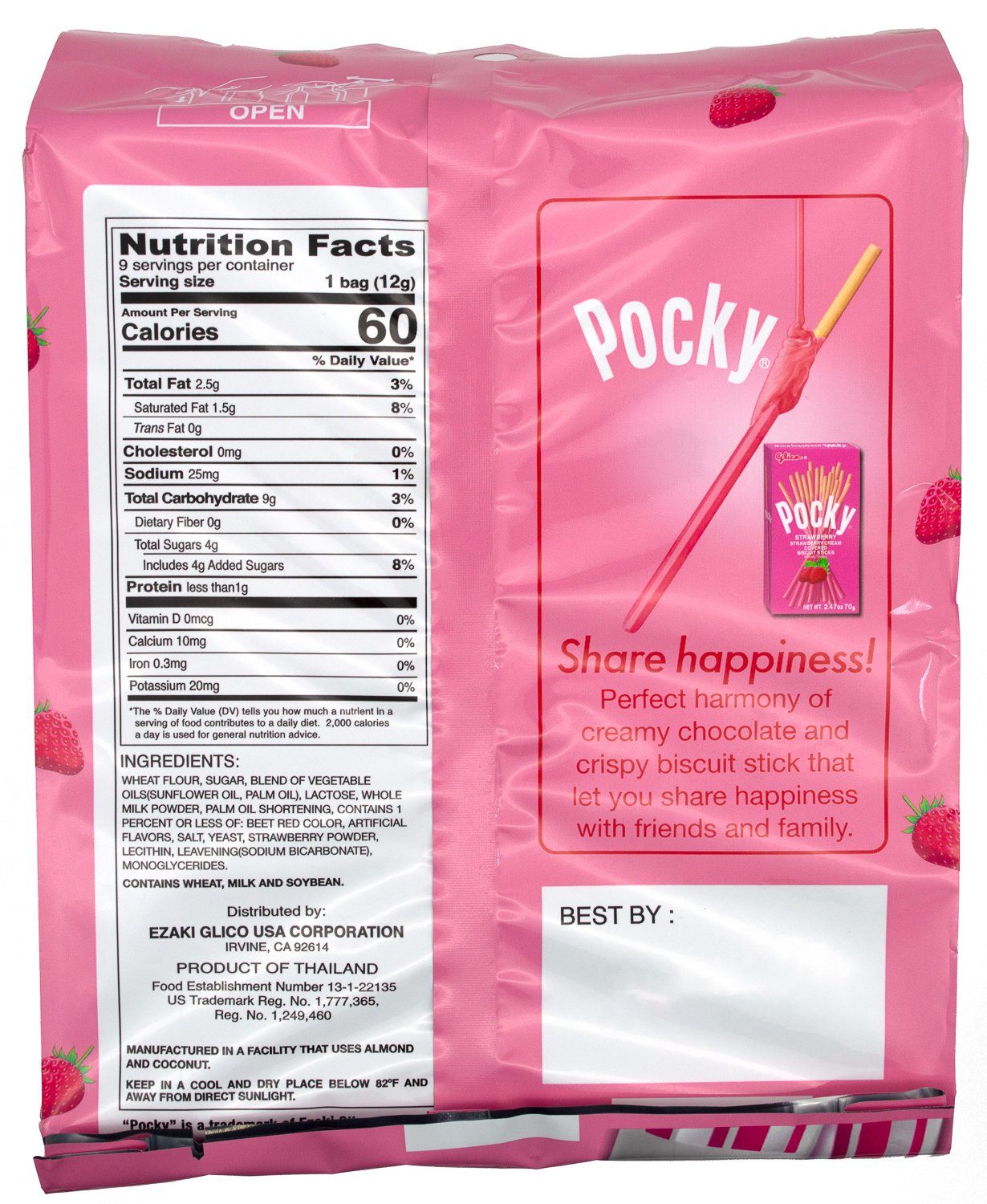 Pocky Cream Covered Biscuit Sticks Glico