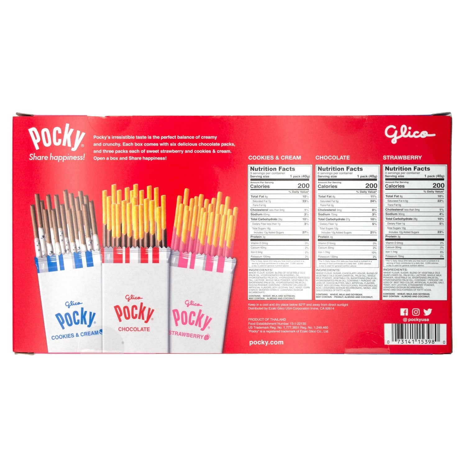 Pocky Cream Covered Biscuit Sticks Meltable Glico