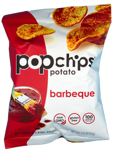 Popchips Potato Chips, BBQ, 0.8 Ounce Popchips