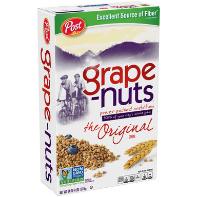 Post Grape-Nuts Non GMO Breakfast Cereal Post Original 64 Ounce