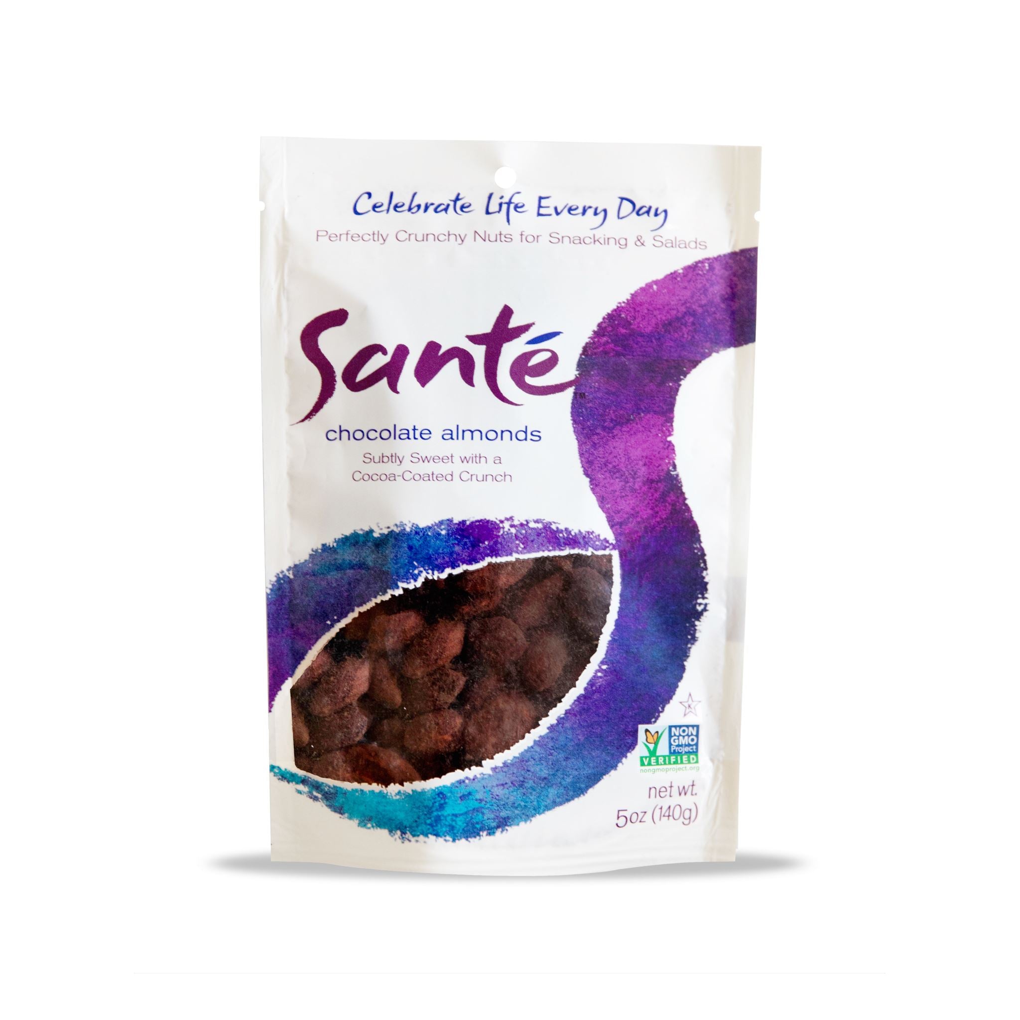 Santé Gourmet Flavored Almonds Santé Chocolate Almonds 5 Ounce