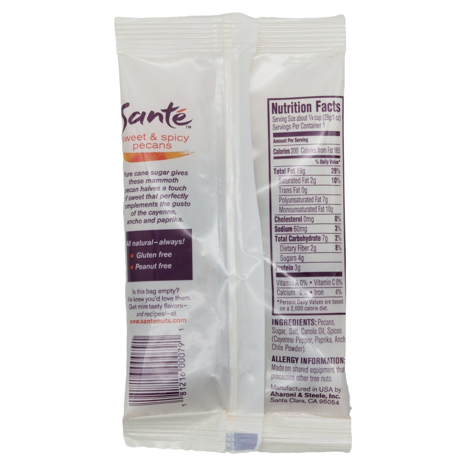 Santé Gourmet Flavored Pecans Santé