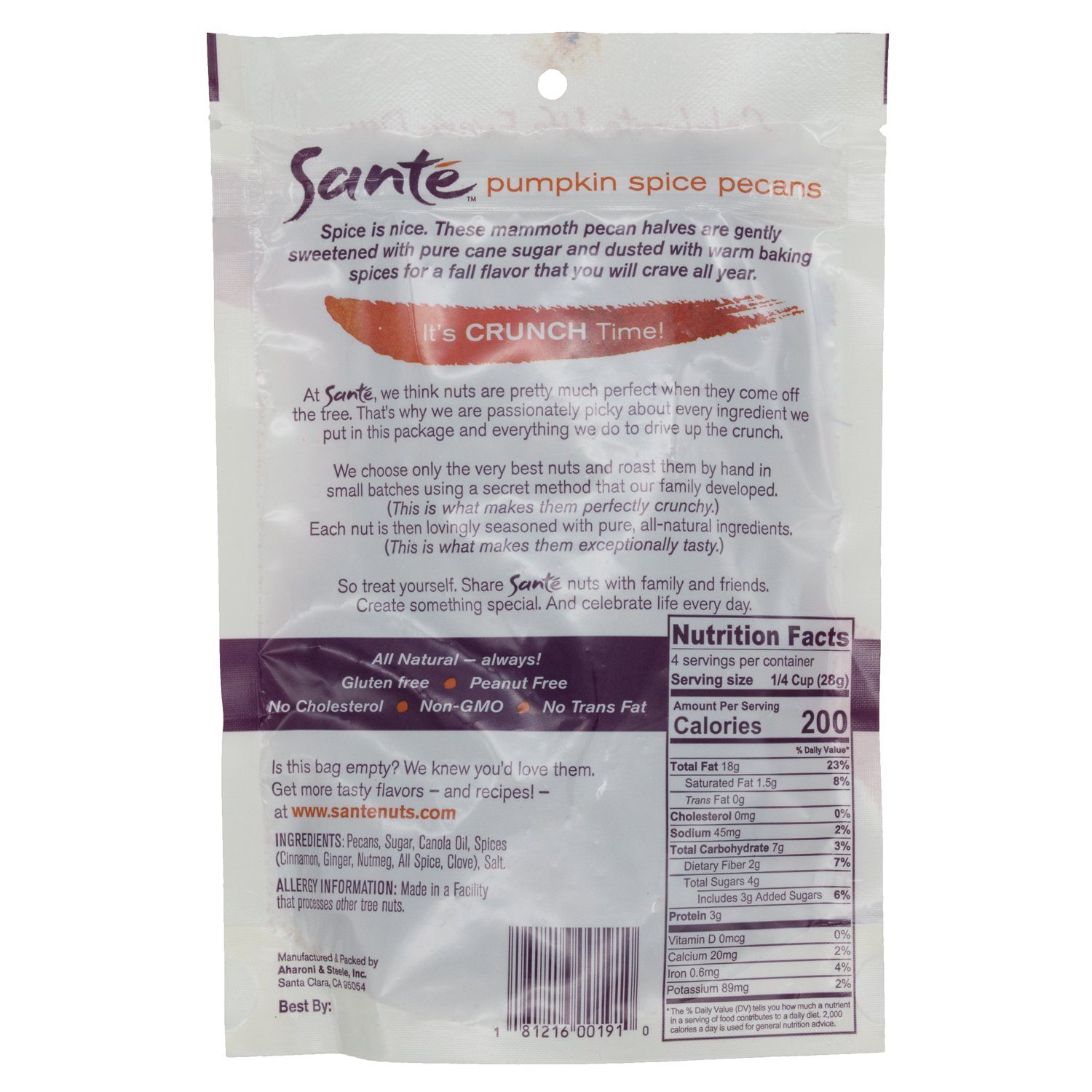 Santé Gourmet Flavored Pecans Santé