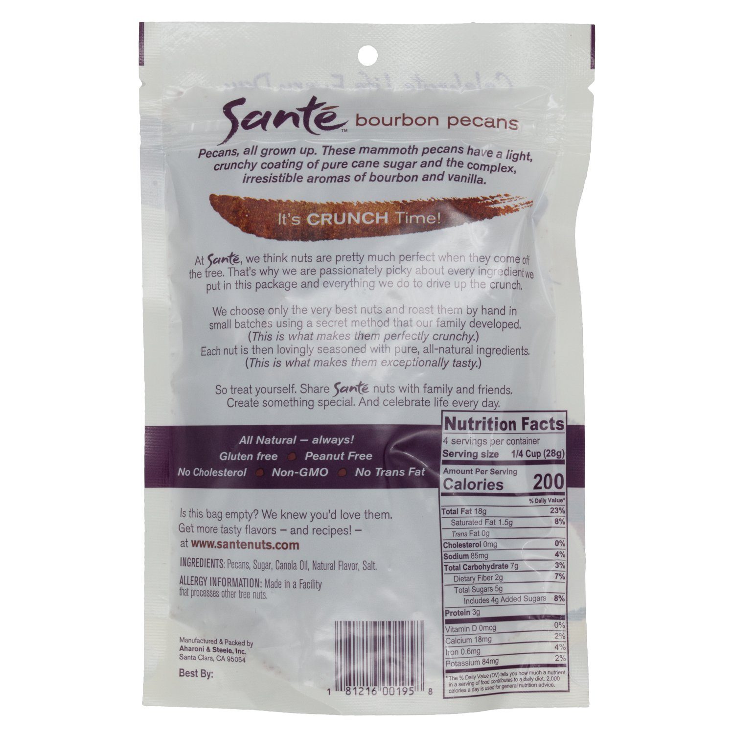 Santé Gourmet Flavored Pecans Santé