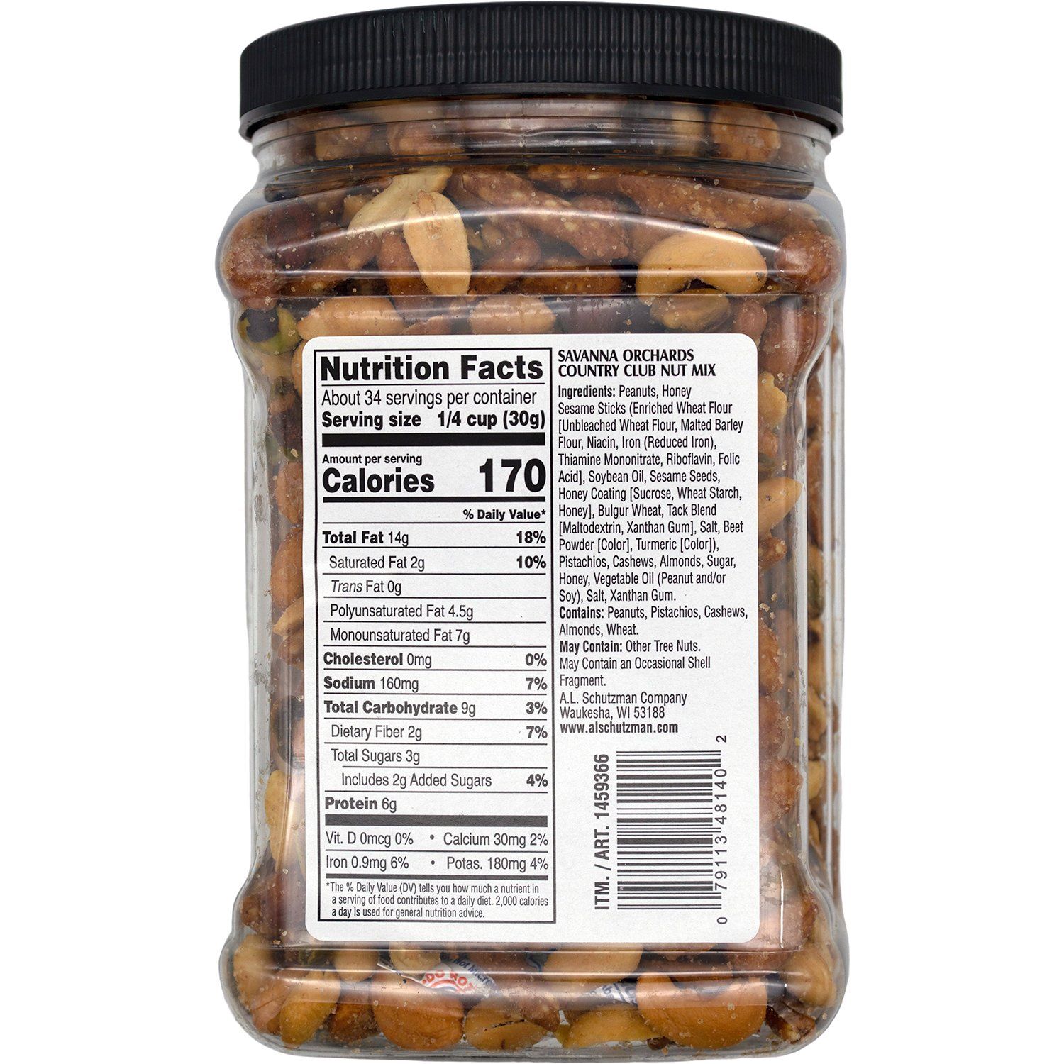 Savanna Orchards Country Club Nut Mix Savanna Orchards