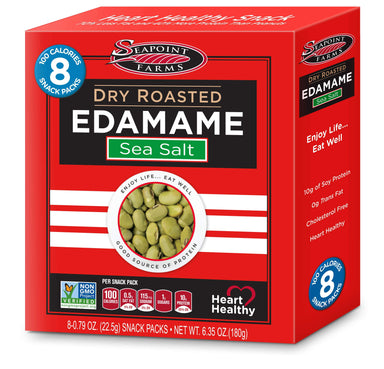 Seapoint Farms Dry Roasted Edamame Seapoint Farms Sea Salt 0.79 Oz-8 Count