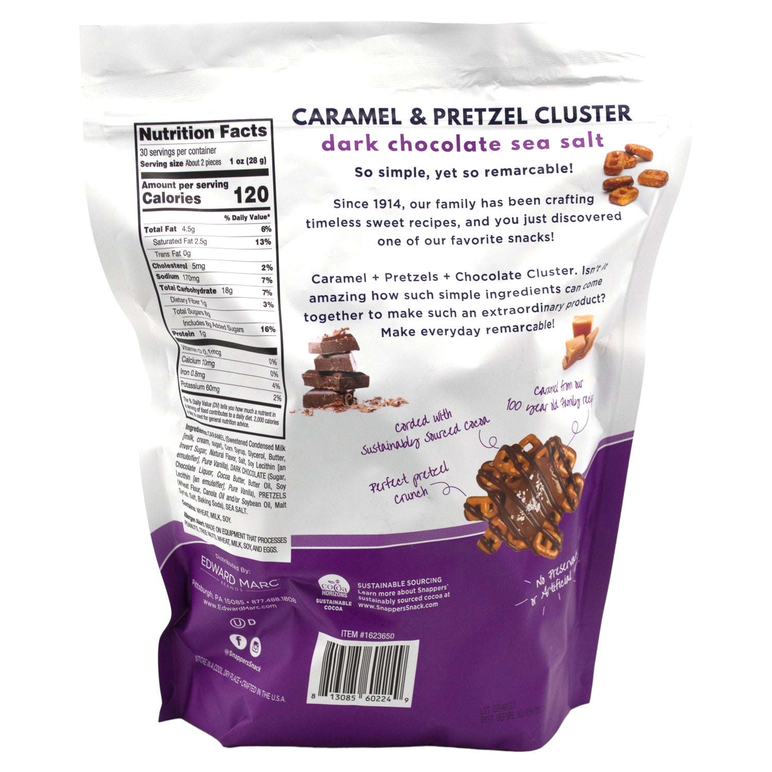 Snappers Chocolate Pretzels Meltable Snappers