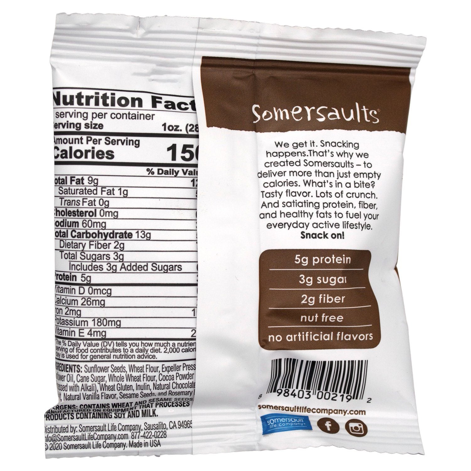 Somersault Sunflower Seed Crunchy Bites Somersault