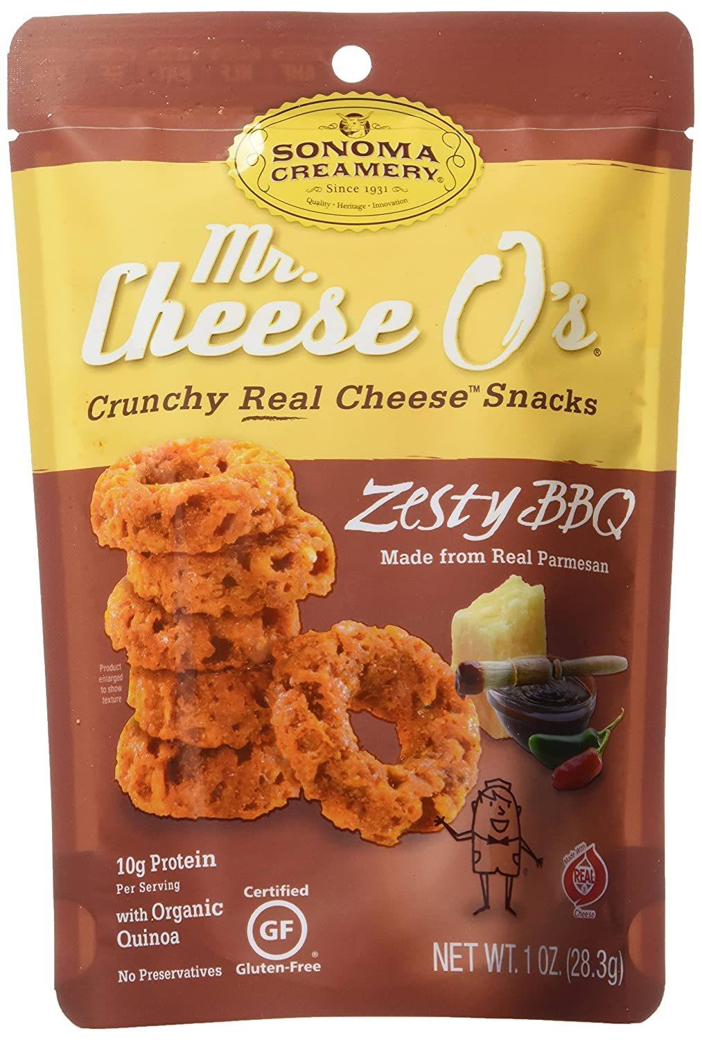 Sonoma Creamery Cheese O's Snacks Sonoma Creamery BBQ 1 Ounce