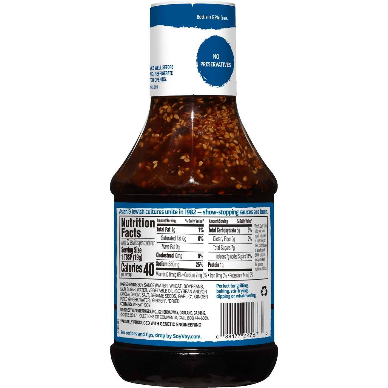 Soy Vay Marinade & Sauce Soy Vay
